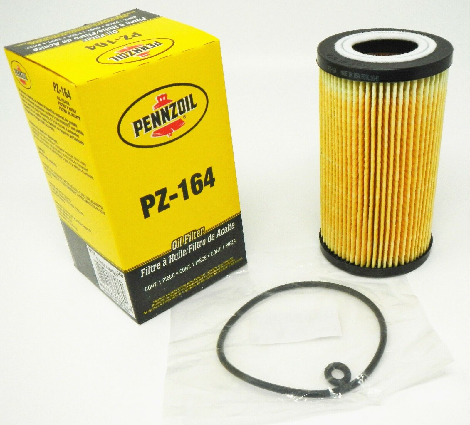Pennzoil PZ164 Cartridge and O Ring Oil Filter QTY 12