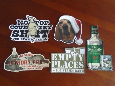 Lot of 5-- Joe Stamm Band Advertising Fridge Magnets Memorabilia Merchandise