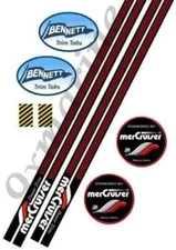 MERCRUISER Trim Tilt Ram Cylinders Port/Starboard Vinyl Decal Boat Sticker Set