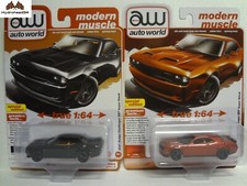 Auto World 2021 Dodge Challenger SRT Super Stock AW64472 A B Pair 1:64 - 10/24