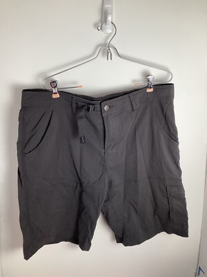 PrAna Stretch Zion Short Men's Size 38W x 10L Dark Gray Nylon Hiking  Outdoors