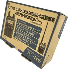 Icom IC-R6 Unblocked 0.100~1309.995MHz Wide Band Handheld Receiver Made in Japan