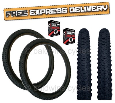 PAAR Baldys 24 x 1,95 Mountainbike SCHWARZ Kinder Off Road Knobby Lauffläche REIFENROHRE