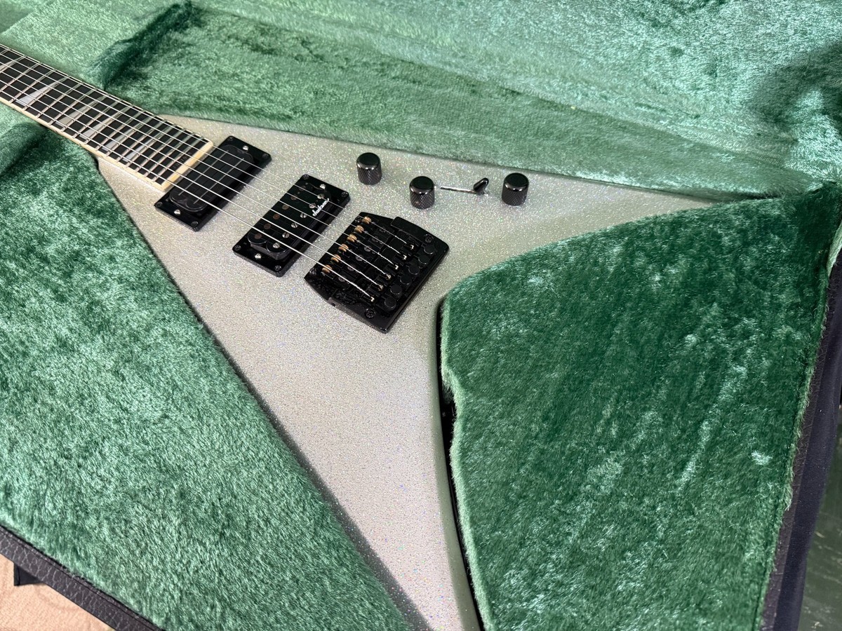 ギター dave mustaine jackson 1993 Jackson Dave Mustaine King V Pro - Silver Sparkle | eBay