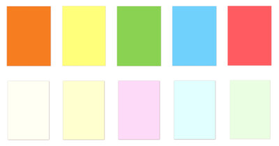 3x10 Blatt Buntpapier DIN A4 Lively+Pastell zehn Farben Briefpapier Bastelpapier