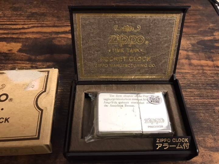 ジッポ　ビンテージ　Pocket clock タイムタンク Zippo American Indian Time Tank Zippo Pocket Clock Watch