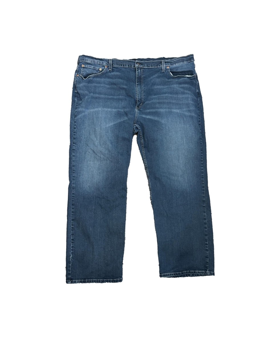 Levis Mens 559 Blue Jeans Size W52 L32 Stretch Relaxed Straight