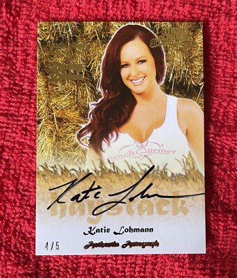 RARE Katie Lohmann #d/5 Autograph BEST Of Benchwarmer Card! HOT Auto Playboy SSP