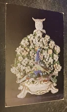 VAIN JACKDAW CANDLESTICK porcelain Nottingham Museum art postcard unposted