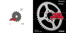 JT SPROCKETS Front and Rear Steel Sprocket Kit for OffRoad SUZUKI DS80 1985-2002