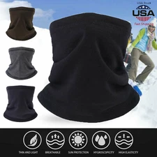 Winter Neck Warmer Gaiter Fleece Windproof Ski Face Mask Scarf for Cold Weather