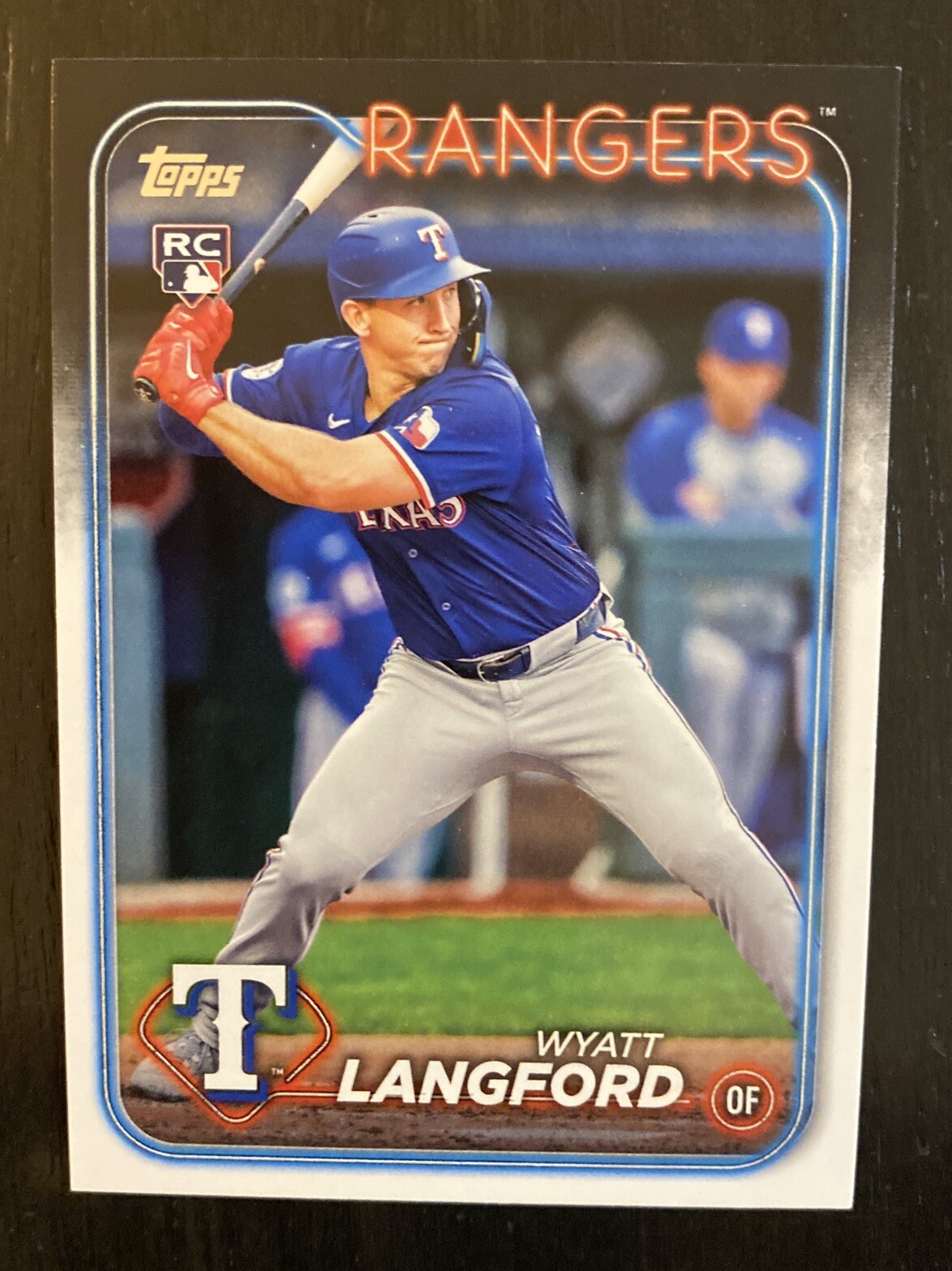 2024 Topps Update Rookie RC #US151 Wyatt Langford Rangers