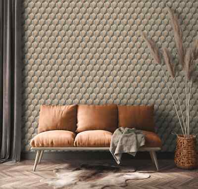 AS Creation Vliestapete 38748-1 Beige Hellgrau Muster Grafisch 3D Nara (5,14 /1q