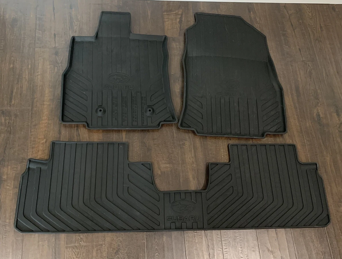 OEM 2019 2020 Subaru Ascent All Weather Floor Mats Black