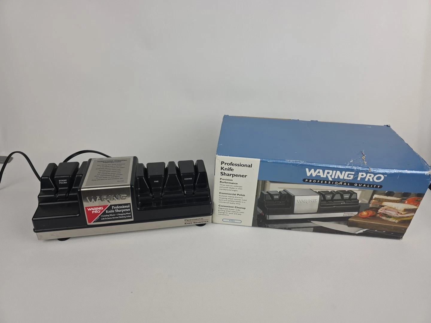 Waring Pro Professional Knife Sharpener KS80 Precision Performance Commercial