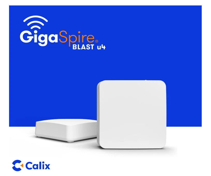 Calix Gigaspire Blast U4 GS2028e  |  Wi-Fi 6 Mesh Router - Gig Ethernet  |  New - Image 2 of 4