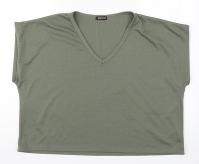 Misspap Damen grün Basic T-Shirt Größe L