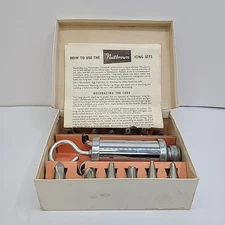 Vintage Nutbrown Ateco Cake Ornamenting Tools Icing Set Antique England 13 PC 