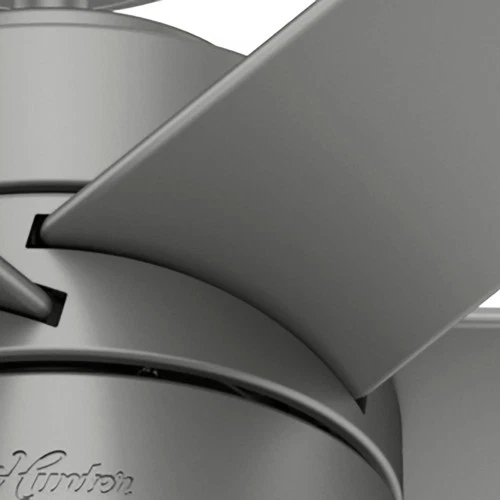 72" Hunter Solaria Silver Outdoor Rated Ceiling Fan with Wall Control - Picture 8 of 10