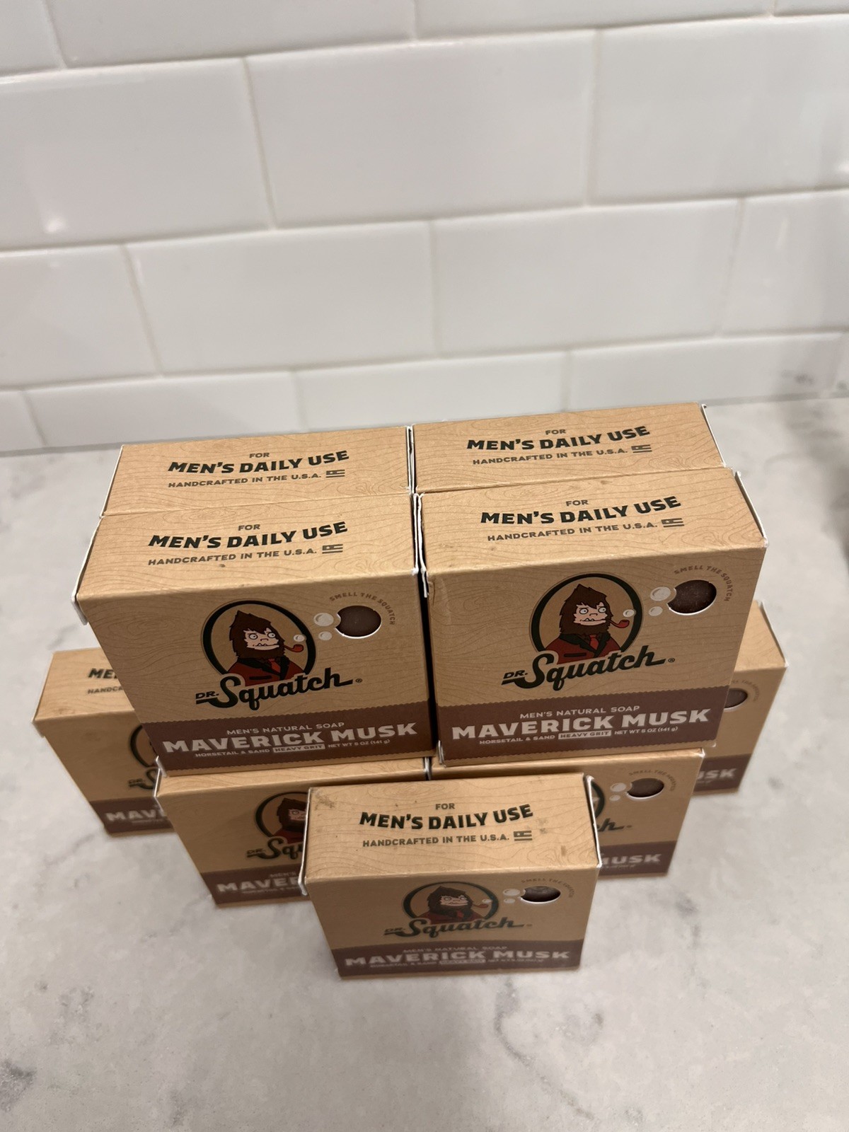 Lot of 10 Dr. Squatch Mens Natural Soap Maverick Musk Heavy Grit