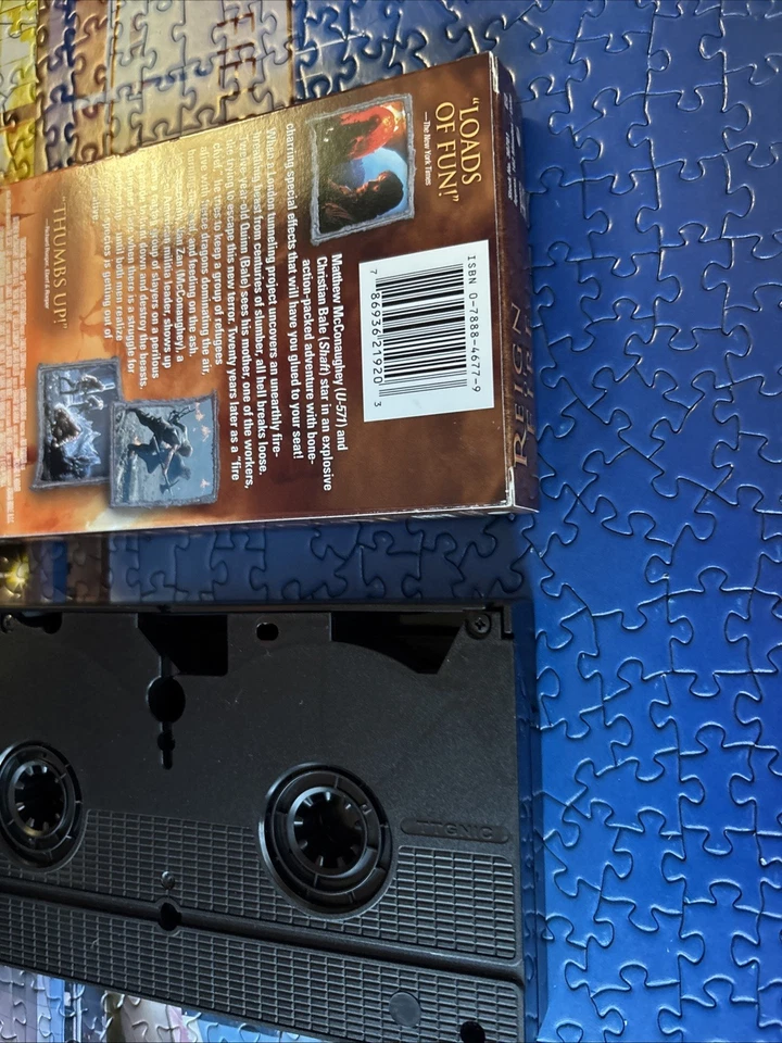 📼 VINTAGE 📼 Reign of Fire 📼 (VHS, 2003) 📼 Former Rental 📼 TESTED 📼 - Image 3 of 4