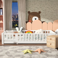Kinderbett Bodenbett Mit Rausfallschutz Montessori Bett Kiefer Holz 90X200 Cm