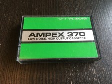 Ampex 370 45 min Blank Cassette Tape Used Made in Mexico