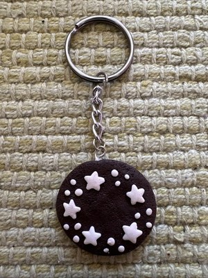 Pan Di Stelle Handmade Keychain With Fimo Pasta