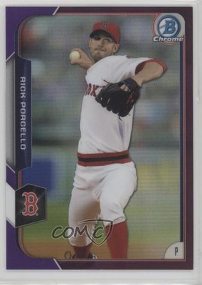 2015 Bowman Chrome Purple Refractor 34/250 Rick Porcello #91 0af