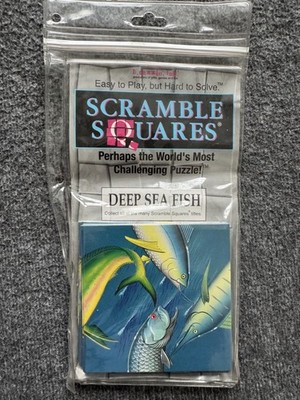 Scramble Squares Deep Sea Fish 9-Tile Puzzle b.dazzle Challenging Brain Teaser