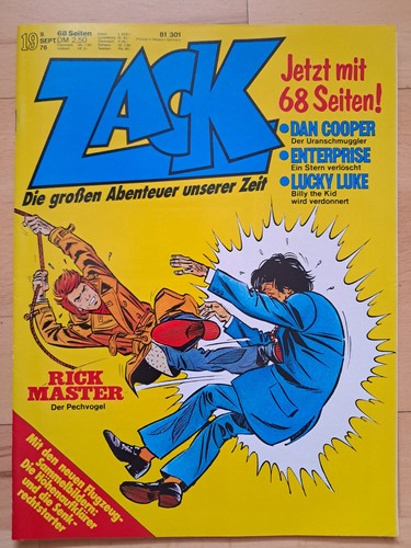 Zack No.19 from 9.9.1976 with collectible pictures, Dan Cooper, Rick Master... - TOP Z0-1