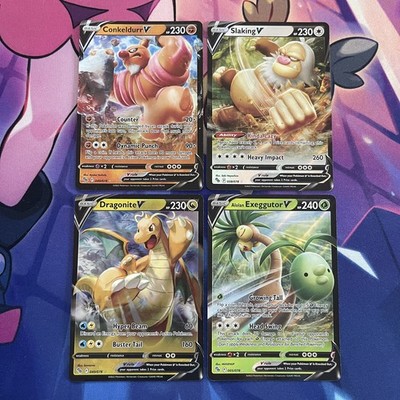Pokemon TCG | Schwert & Schild Pokemon Go Half Art V X4 Karten Konvolut