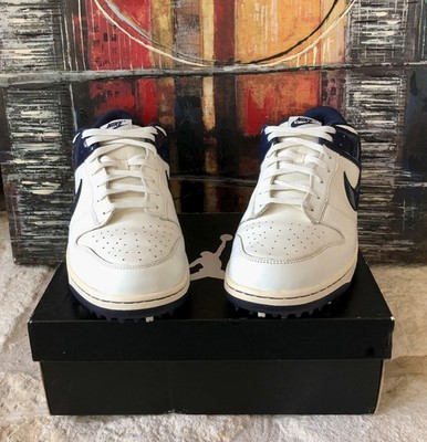 Nike SB Dunk NG Low Golf Shoes Spikes Sail Navy Blue 484294-107