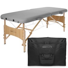 Basic Portable Folding Massage Table - Light Gray