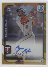 2015 Bowman Chrome Rookie Gold Refractor 45/50 Byron Buxton #BCAR-BB Auto h8b