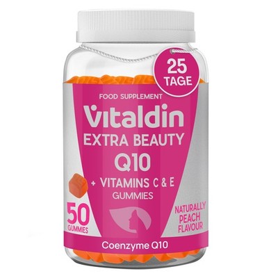 Coenzym Q10 Gummies 200 mg CoQ10 Dosis pro Tag Vitamin C & E 50 Fruchtgummis