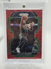 Panini 2021-22 Prizm Jaylen Brown #97 Choice Red Prizm Celtics /88