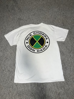 Official NLE Choppa Merch Top Shotta Don Dada White Tshirt Size Men s Large