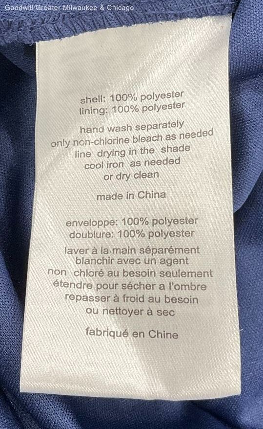 Db Studio Womens Navy Solid Flutter Sleeve Maxi D… - image 4