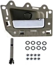 Dorman Interior Door Handle Chrome Lever, Brown Housing