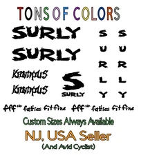 Surly Krampus Die Cut Vinyl Decal Set Specs In Description USA Seller FREE SHIP2