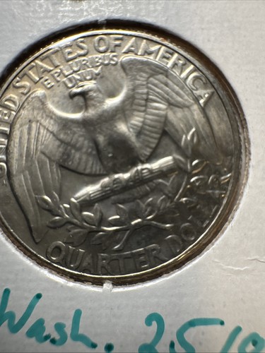 1970-D Washington Quarter 25c BU Brilliant Uncirculated. Denver Mint. No Mag. - Picture 5 of 8