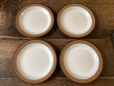 4 x Vintage 1970s Hornsea Pottery Side plates(4) 7 1/2”-  Orange Ringed