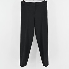 Vtg ARMANI COLLEZIONI Womens Black Wool Pants Size 6 Classic High Rise Straight