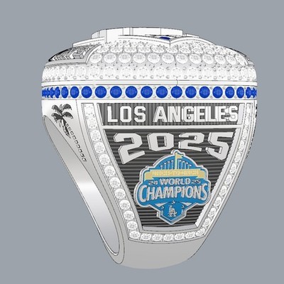 New 2025 Los Angeles Dodgers World Series Championship Ring with
