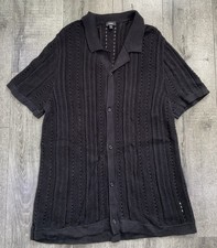Express Men  s Black Button Up Cardigan Sweater Size XL 308