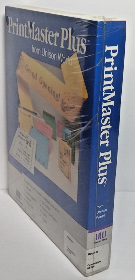 New NOS Printmaster Plus For Commodore 64 64c 128 128D SX64 Minty Big Box L@@K - Image 4 of 4