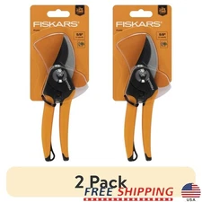 2 Pack Bypass Pruner Soft Grip Handle Steel Blade Garden Tool Pruning Shears New