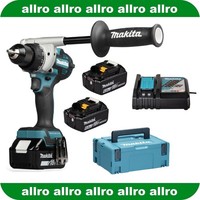 Makita Akku-Bohrschrauber DDF492RG3J, 18V • 141Nm • 3 Akkus 6,0Ah + Lg Im Makpac
