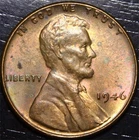 1946 P Lincoln Wheat Penny 1c US Coin Philadelphia Mint AU